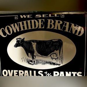 Andy Rooney Vintage porcelain advertising signs. COA & historical facts on back